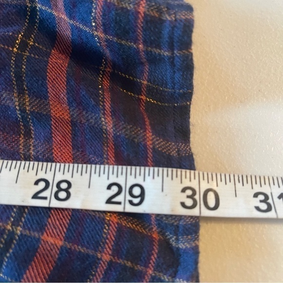 LUCKY BRAND Metallic Plaid Button Down Shirt 2XL light weight super soft - Picture 12 of 14